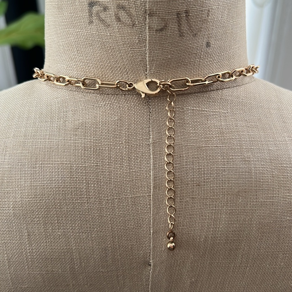 Rhinestone Skeleton Necklace - Picture 3 of 4